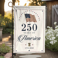 America 250th Anniversary Garden Flag | Patriotic USA 250 Years Semiquincentennial 1776-2026 | Double Sided Weather-Resistant Polyester | Commemorative July 4th Yard Decor Gift