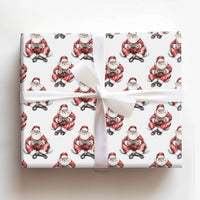 Watercolor Gamer Santa Gift Wrap, Gaming Santa Wrapping Paper, Video Game Christmas Wrapping Paper, Holiday Gamer Gift Wrap Roll