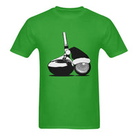 Christmas Golf Shirt, Santa Hat Golf Ball T-Shirt, Holiday Golfer Graphic Tee, Two Sided Sports Tee, Mens Golfer Christmas Present