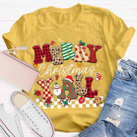 Southern Holiday Graphic Tee, Merry Christmas Y'all T-Shirt, Retro Country Xmas Shirt, Humorous Christmas Party T-Shirt, Winter Holiday Present