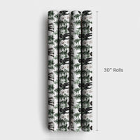 Winter Forest Dog Gift Wrap, Poodle Christmas Wrapping Paper, Watercolor Poodle Holiday Wrapping Paper, Xmas Dog Lover Wrapping Paper Roll