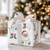 Medical Worker Gift Wrap, Doctor Santa Wrapping Paper, Lab Coat Nurse Christmas Wrapping Paper, Healthcare Hero Holiday Wrapping Paper