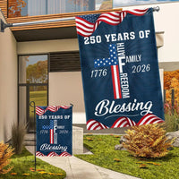 Patriotic Garden Flag 1776-2026 | 250 Years America Semiquincentennial | Faith Family Freedom Design | Double-Sided Premium Polyester | Home Decor Gift