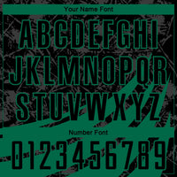 Custom Black Kelly Green Wind Shapes Round Neck Sublimation Basketball Uniform Jersey