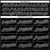 Custom Black Black-White Authentic Baseball Jersey