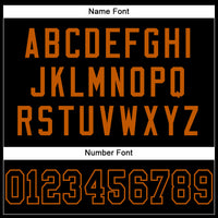 Custom Black Black-Texas Orange Mesh Authentic Football Jersey