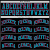 Custom Black Pink-Teal Authentic Throwback Basketball Jersey