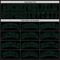 Custom Black Black-Kelly Green Authentic Throwback Basketball Jersey