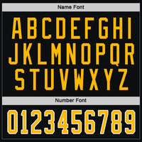 Custom Hockey Jersey - Black Gold-White