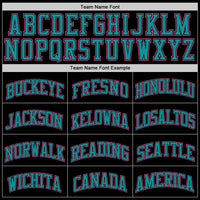 Custom Black Pink-Teal Authentic Baseball Jersey