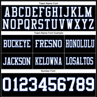Custom Black White-Royal Authentic Football Jersey