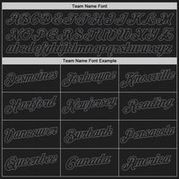 Custom Black Steel Gray Authentic Throwback Basketball Jersey