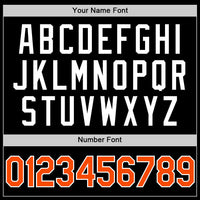Custom Black Orange-White Authentic Basketball Jersey