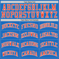 Custom Blue Orange-White Authentic Throwback Basketball Jersey