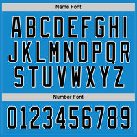Custom Blue Black-White Hockey Jersey