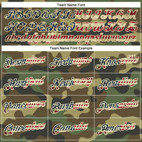 Custom Camo Vintage USA Flag-Cream Authentic Salute To Service Basketball Jersey