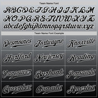 Custom Gray Black-White Authentic Fade Fashion Baseball Jersey