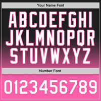 Custom Black White-Pink Authentic Fade Fashion Basketball Jersey