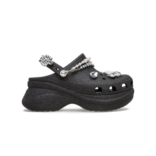 Giày Clog Nữ Crocs Bae Wedding Glitter - Black