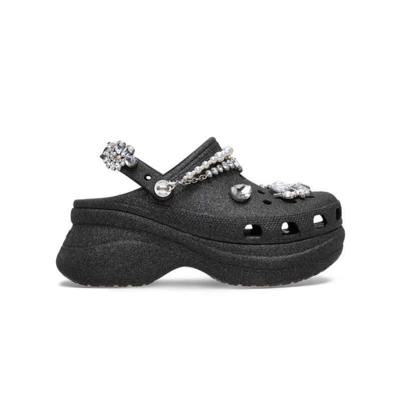 Bae Wedding Glitter Clogs - Black