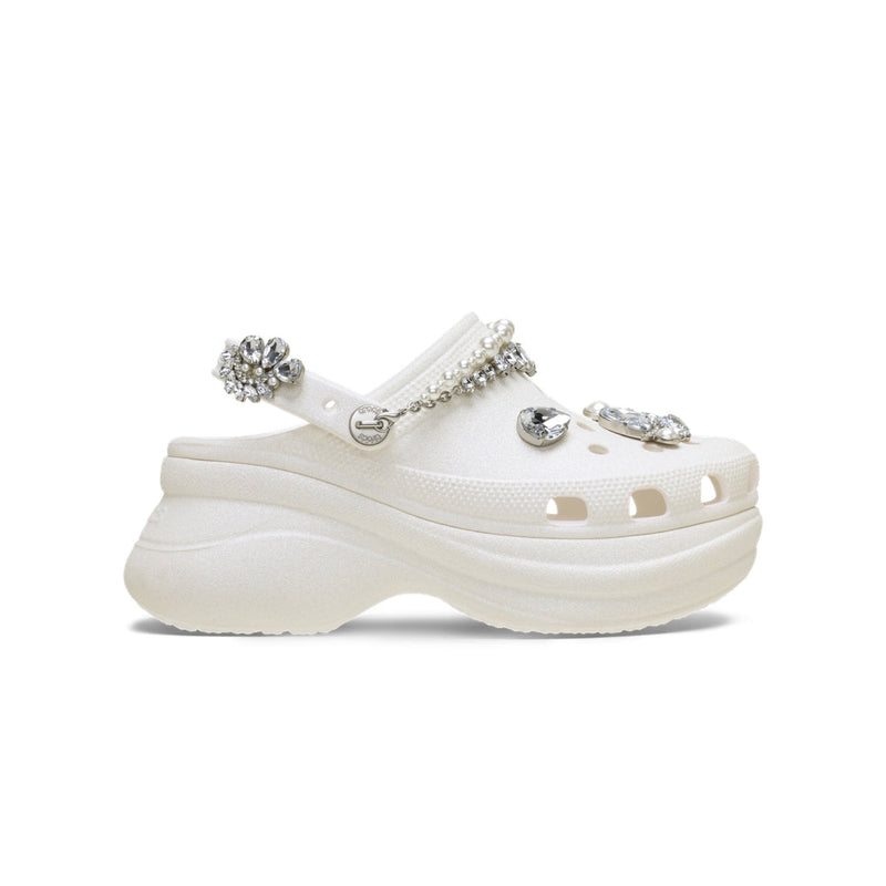 Bae Wedding Glitter Clogs - White