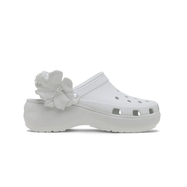 Giày Clog Nữ Crocs Classic Platform Bouquet - Moonlight