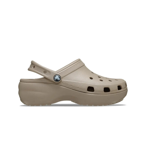 Giày Clog Nữ Crocs Classic Platform - Taupe