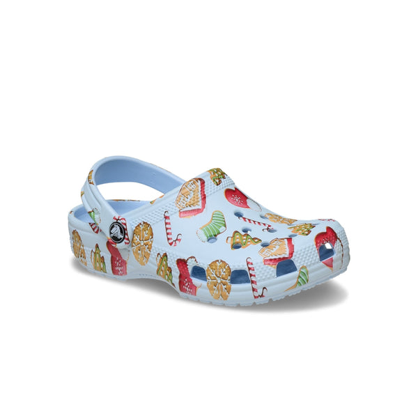 Giày Clog Trẻ Em Crocs Classic Cookies - Blue Frost