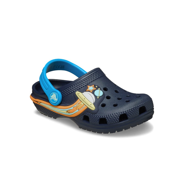 Giày Clog Trẻ Em Crocs Toddler Classic UFO Lights - Navy