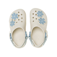 Toddlers' Classic Denim Flower Clogs - Summit White