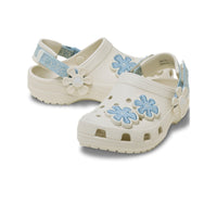 Toddlers' Classic Denim Flower Clogs - Summit White