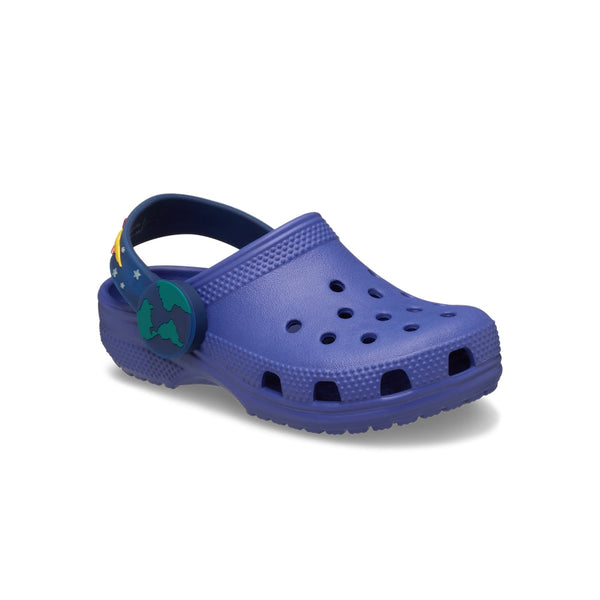 Giày Clog Trẻ Em Crocs Toddler Classic Imagination Lights Back Strap - Sapphire