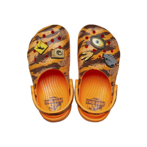 Giày Clog Trẻ Em Crocs Toddler Jurassic World Classic - Orange Zing