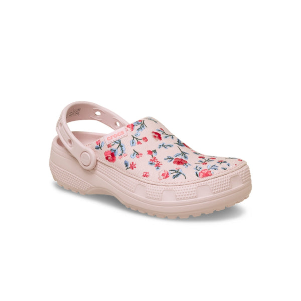 Giày Clog Unisex Crocs Classic Crafted Floral - Cotton Candy