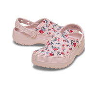 Classic Crafted Floral Clogs - Pink