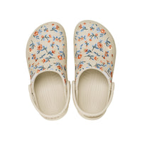 Classic Crafted Floral Clogs - Frappé