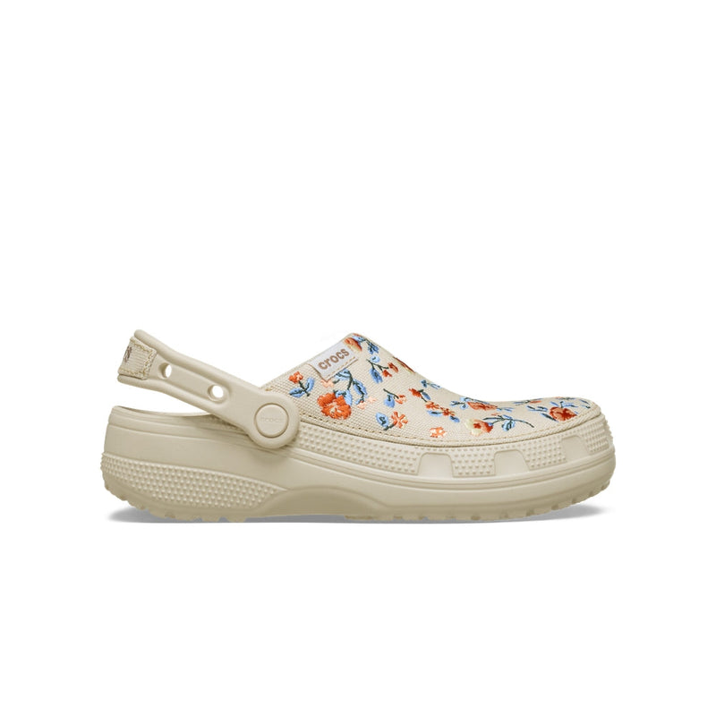 Classic Crafted Floral Clogs - Frappé