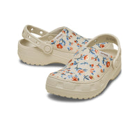 Classic Crafted Floral Clogs - Frappé