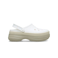 Classic Stacked Clogs - Chalk
