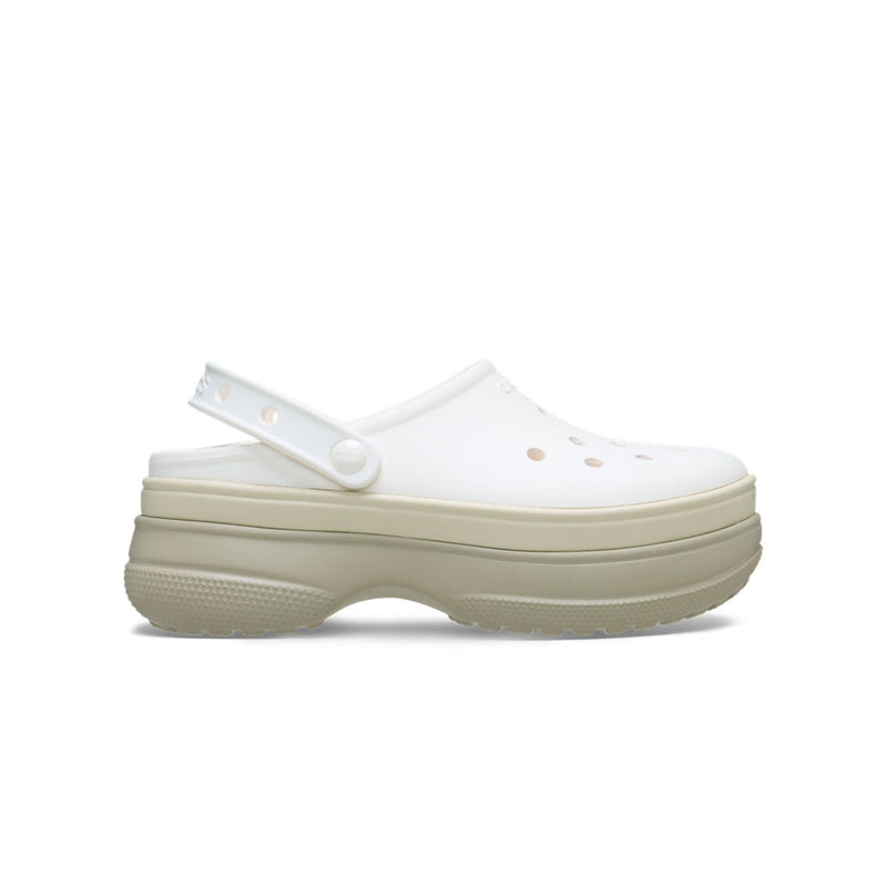 Classic Stacked Clogs - Chalk