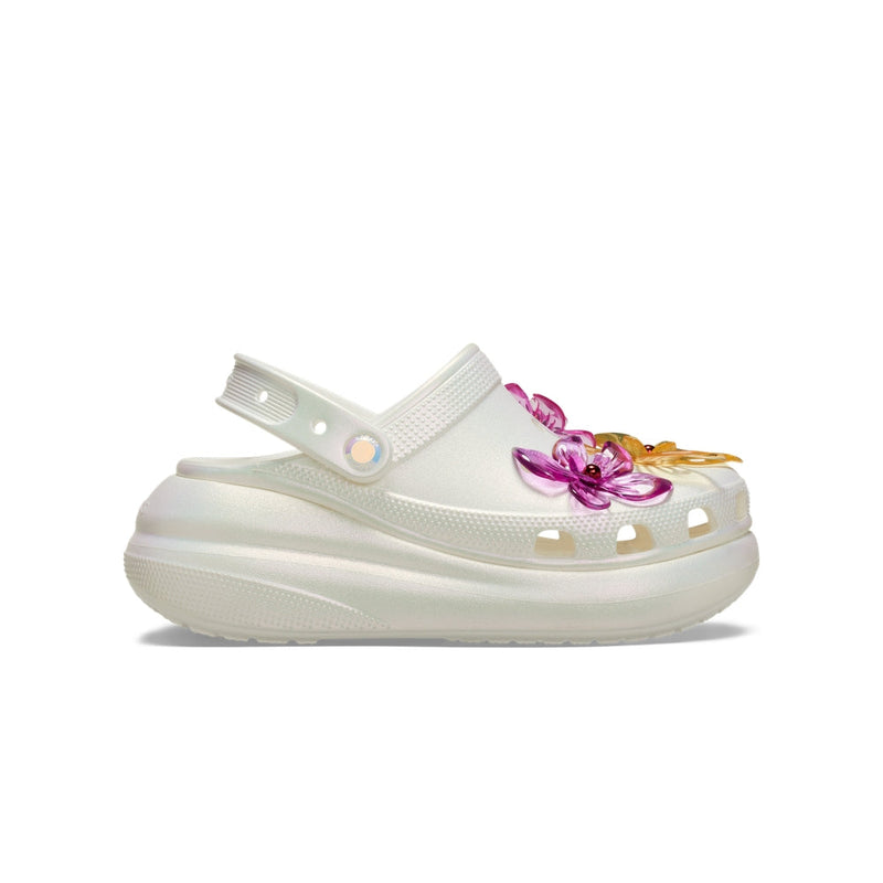 Crush Pearlized Florals Clogs - White