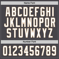 Custom Steel Gray White-Old Gold Hockey Jersey