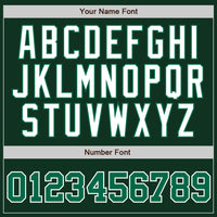 Custom Green White Pinstripe Kelly Green-White Authentic Baseball Jersey