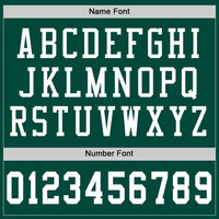 Custom Green White Mesh Authentic Football Jersey