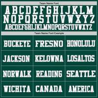Custom Green White-Gray Mesh Authentic Football Jersey