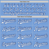 Custom Light Blue White-Royal Bomber Full-Snap Varsity Letterman Jacket