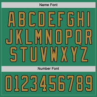 Custom Hockey Jersey - Kelly Green Old Gold-Black