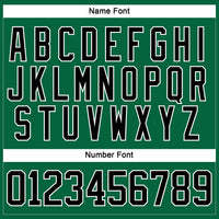 Custom Kelly Green Black-White Hockey Lace Neck Jersey