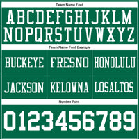 Custom Kelly Green White Authentic Football Jersey