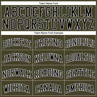 Custom Olive Black-White Authentic Throwback Salute To Service Basketball Jersey